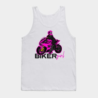 Girl bike pink rider Tank Top